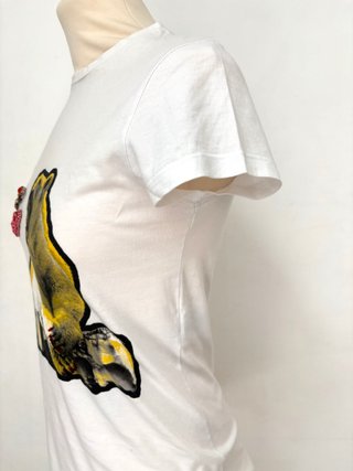 T-shirt Stella McCartney bianca con orso