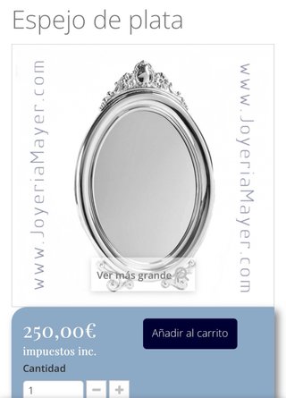Espejo de tocador antiguo