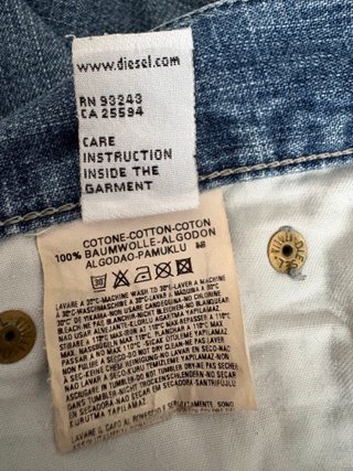 Minigonna Diesel denim con volant