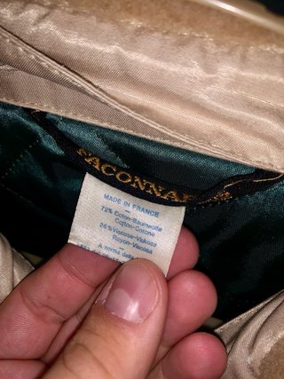 Bomber Faconnable vintage beige marrone