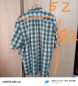 Camisa Polo Cuadros Manga Corta Talla XL
