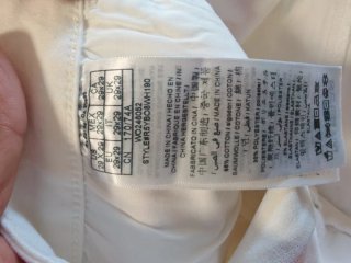 Pantalón Guess Mujer Blanco con Brillantes