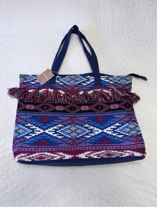 Bolso tejido étnico playa/piscina