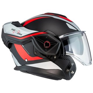 Casco Modular NZI Fastback Rojo Negro