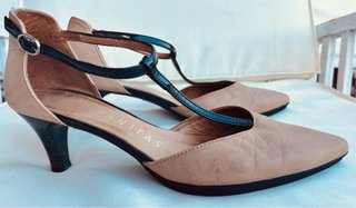 Sandalias Hispanitas T.39 Beige/Negro