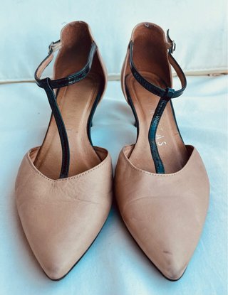 Sandalias Hispanitas T.39 Beige/Negro