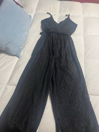 Mono negro tirantes con brillo