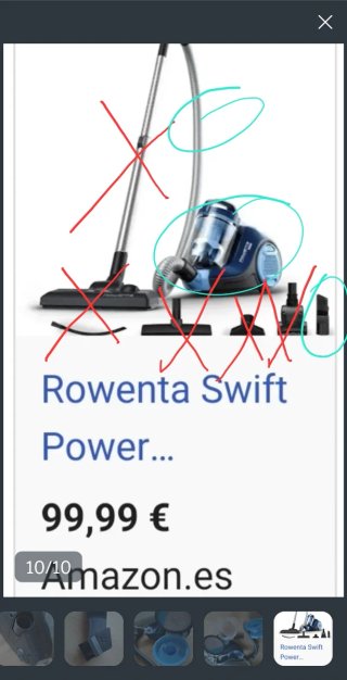 Aspiradora sin bolsa Rowenta Shift Power pvp 99.99