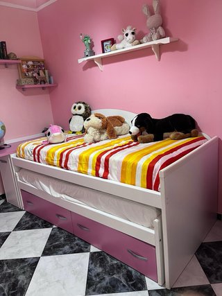 Dormitorio juvenil completo 2 camas