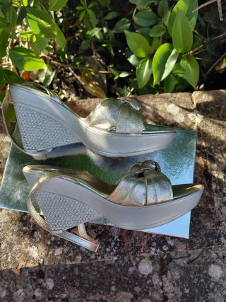 Sandali Marshall donna oro/argento Tg 37
