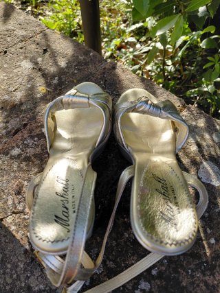 Sandali Marshall donna oro/argento Tg 37