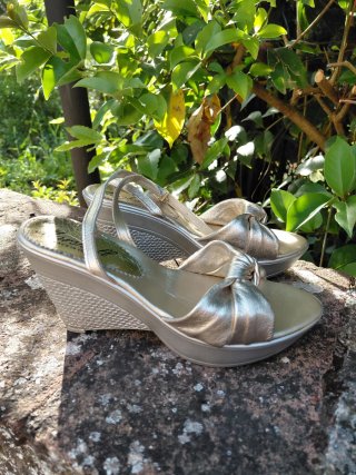 Sandali Marshall donna oro/argento Tg 37