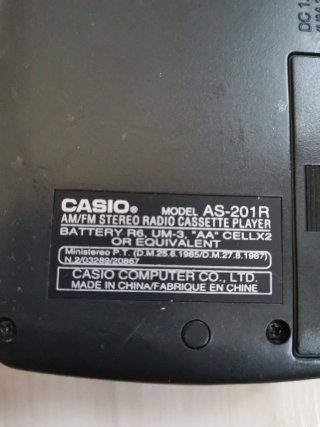 Walkman Casio AM/FM Radio Cassette Player