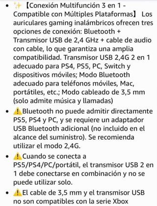 Cascos Gaming Ozeino Inalambricos Bluetooth