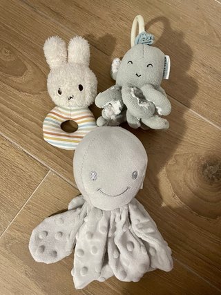 Pack 3 Sonajeros Bebé Peluches