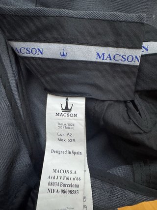 Traje Macson Gris Hombre