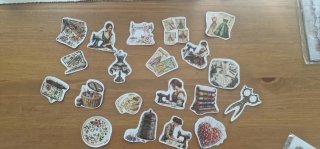 Pegatinas de costura vintage scrapbooking
