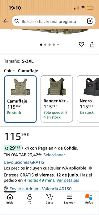 Chaleco Táctico OneTigris Multicam
