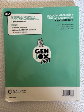 Lote 5 libros 1º Bachillerato Ciencias Murcia 2025
