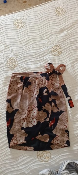 Falda 100% seda Massimo Dutti estampado floral T38