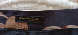 Falda 100% seda Massimo Dutti estampado floral T38