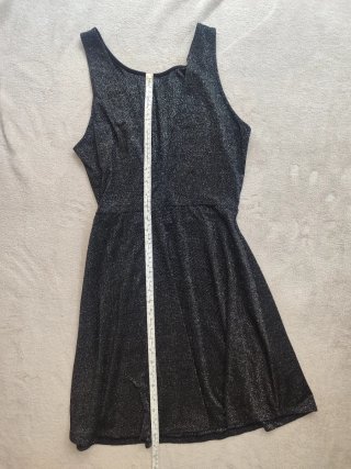 Lote 2 Vestidos Fiesta Negro y Plateado