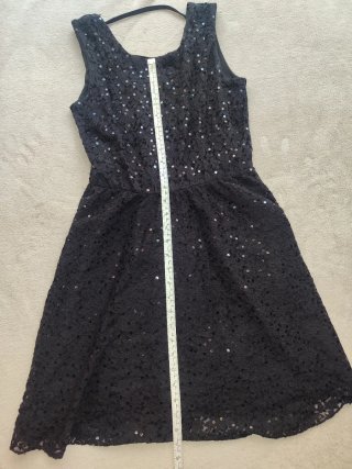 Lote 2 Vestidos Fiesta Negro y Plateado