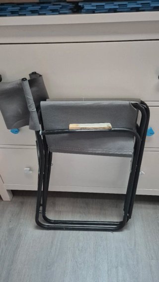 Silla Director Plegable Tela y Metal