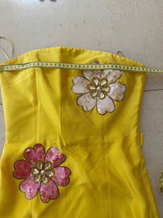 Vestido Blumarine Blugirl Amarillo Flores