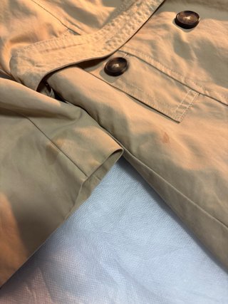 Gabardina clásica beige 120cm
