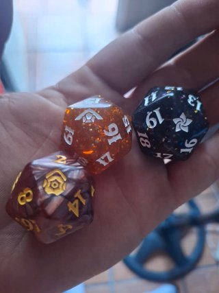 3 Dados D20 Magic (Juego de Rol)
