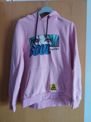 Sudadera Bershka rosa anime