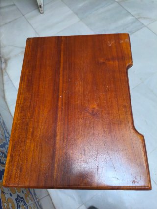 Mesita de madera teca 47x35x65 cm