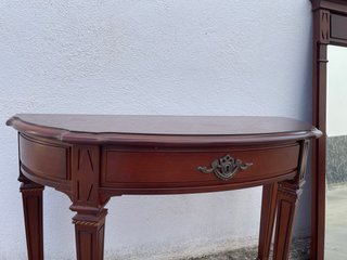 Mueble recibidor clásico entrada (Consola + Espejo