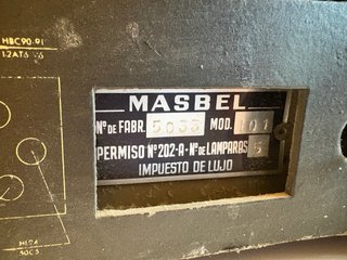 Radio antigua Masbel 101 (años 50) Vintage