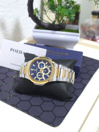 Reloj POEDAGAR Hombre Azul y Dorado