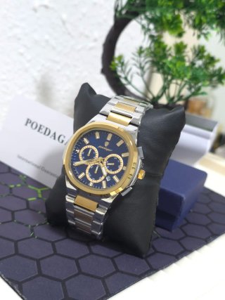Reloj POEDAGAR Hombre Azul y Dorado