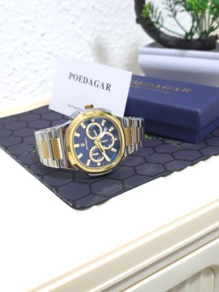 Reloj POEDAGAR Hombre Azul y Dorado
