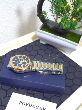 Reloj POEDAGAR Hombre Azul y Dorado
