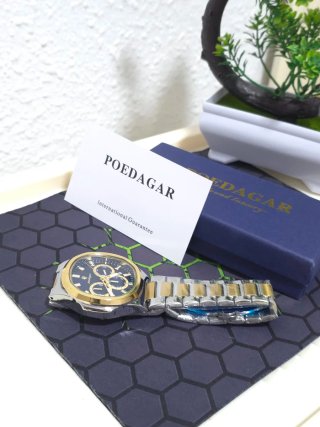 Reloj POEDAGAR Hombre Azul y Dorado