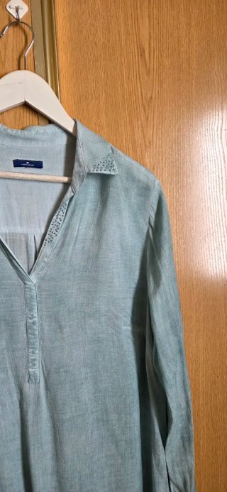 Blusa Tom Tailor Talla XL Verde Azulado