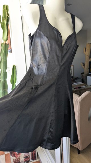 Vestido vintage negro años 80