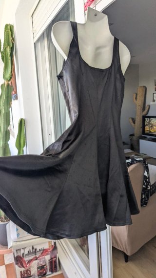 Vestido vintage negro años 80