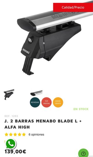 Barras de techo Menabo