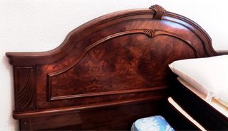 Lote Armario, 2 mesillas, cabecero y cómoda madera