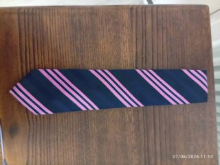 Cravatta Raffinata seta blu e rosa