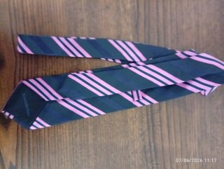 Cravatta Raffinata seta blu e rosa