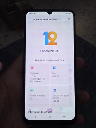 Móvil Vivo Y70 8GB 128GB Negro/Gris