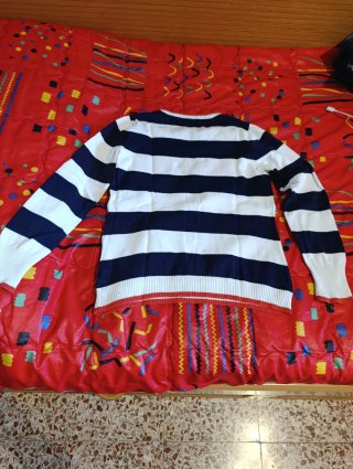 Jersey Desigual rayas y LOVE talla XS