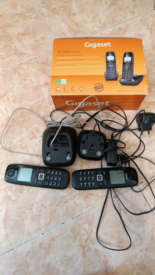 Gigaset AS405 Duo Teléfono Inalámbrico